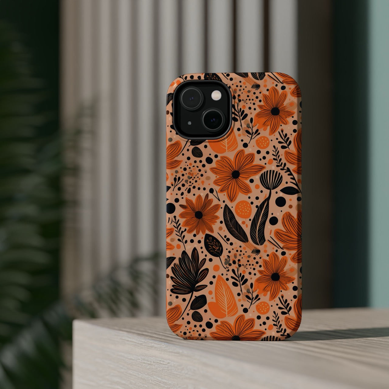 Bold Harvest Blooms iPhone Magnetic Tough Cases – Robust Protection, Impact Resistant & MagSafe® Compatible