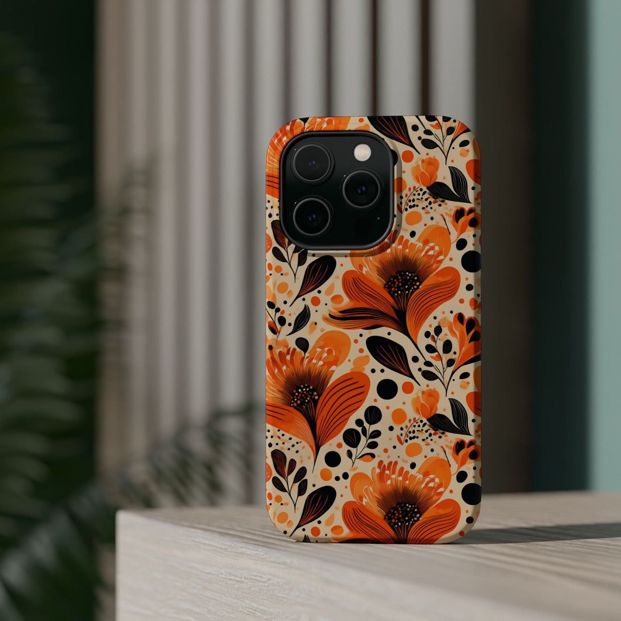 Sunlit Blooms Symphony iPhone Magnetic Tough Cases – Robust Protection, Impact Resistant & MagSafe® Compatible
