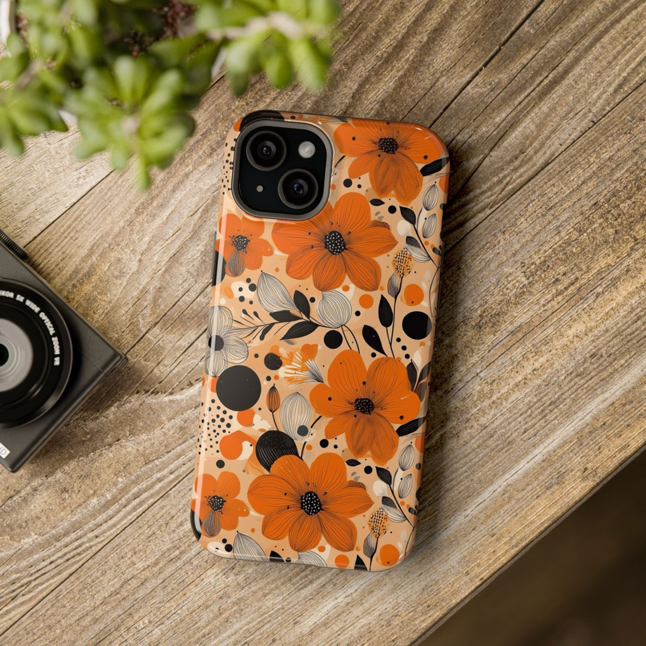 Autumn Glow Blossoms iPhone Magnetic Tough Cases – Robust Protection, Impact Resistant & MagSafe® Compatible