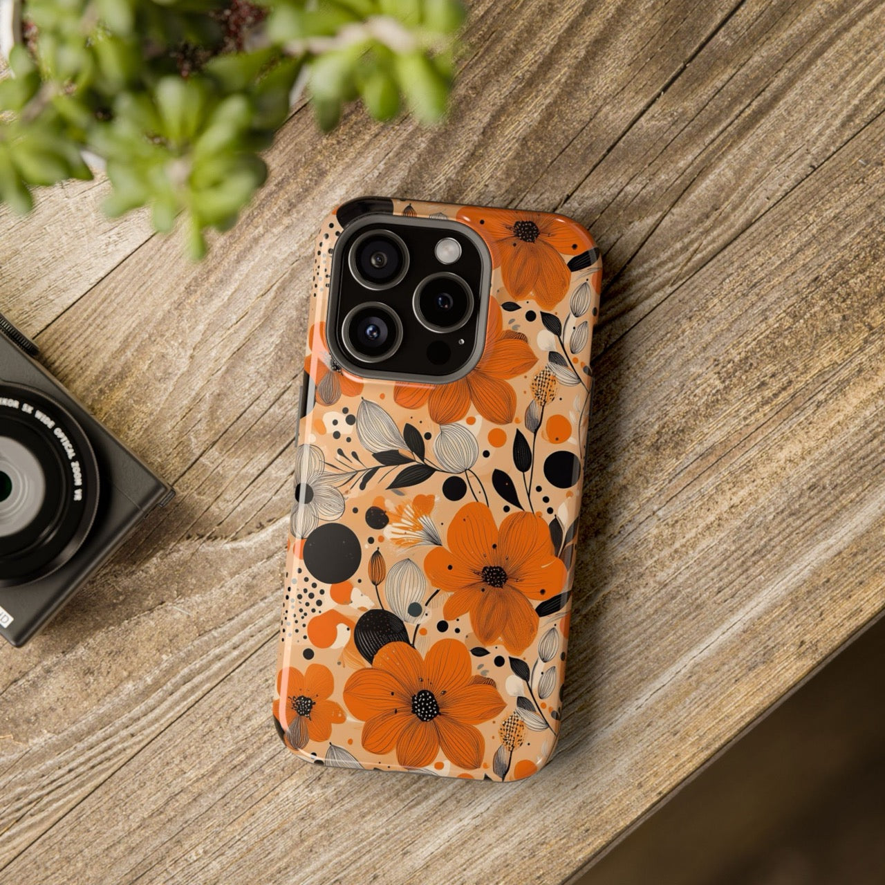 Autumn Glow Blossoms iPhone Magnetic Tough Cases – Robust Protection, Impact Resistant & MagSafe® Compatible