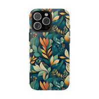 Golden Hour Foliage iPhone Tough Phone Cases – Superior Protection, Shock Dispersion & Wireless Charging Compatible