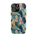 Tropical Twilight Elegance iPhone Tough Phone Cases – Superior Protection, Shock Dispersion & Wireless Charging Compatible