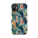Tropical Twilight Elegance iPhone Tough Phone Cases – Superior Protection, Shock Dispersion & Wireless Charging Compatible