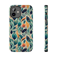 Floral Harmony Cascade iPhone Tough Phone Cases – Superior Protection, Shock Dispersion & Wireless Charging Compatible
