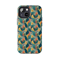 Autumn Symphony Botanicals iPhone Tough Phone Cases – Superior Protection, Shock Dispersion & Wireless Charging Compatible