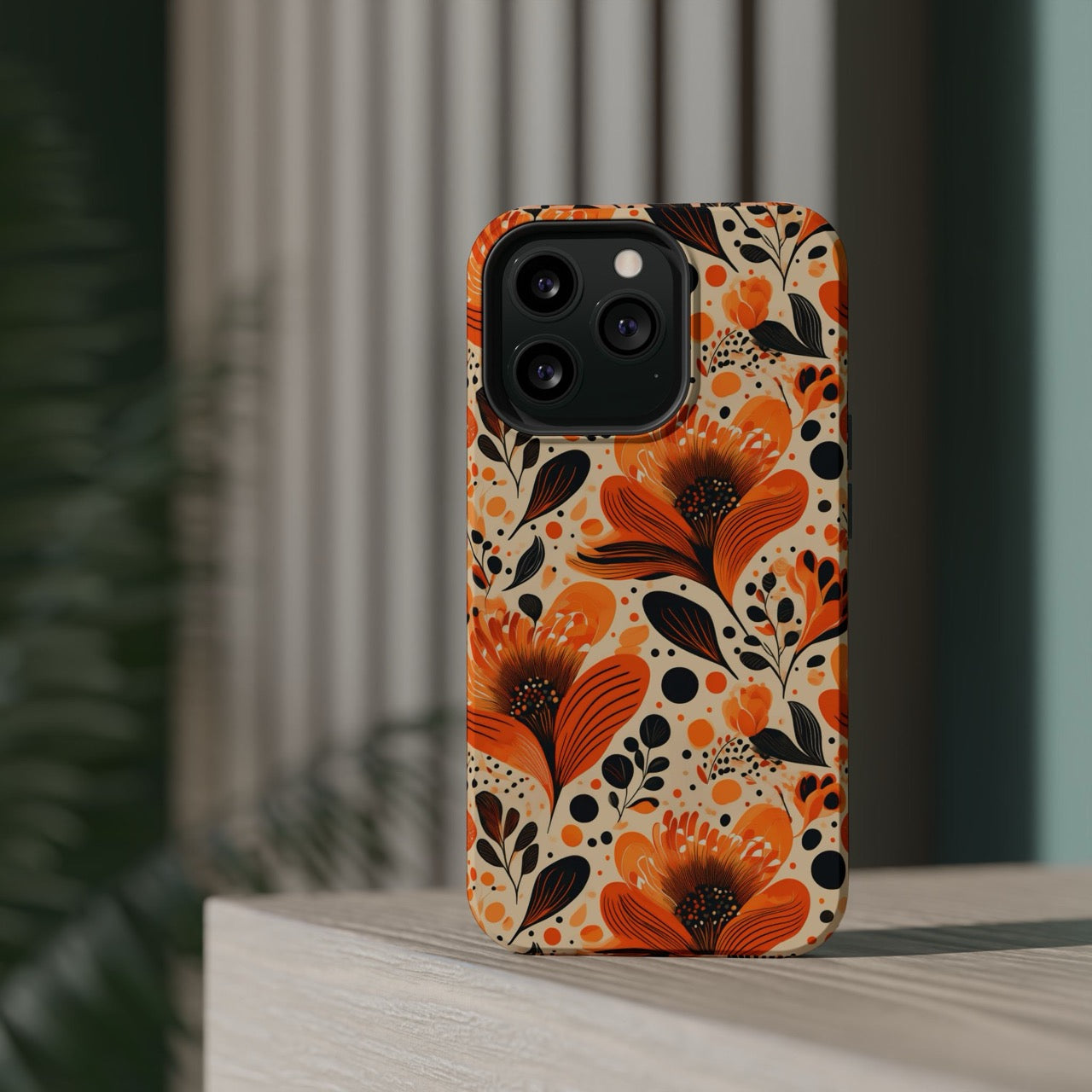 Sunlit Blooms Symphony iPhone Magnetic Tough Cases – Robust Protection, Impact Resistant & MagSafe® Compatible