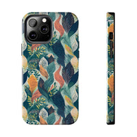 Tropical Twilight Elegance iPhone Tough Phone Cases – Superior Protection, Shock Dispersion & Wireless Charging Compatible