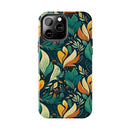 Vibrant Harmony Leaves iPhone Tough Phone Cases – Superior Protection, Shock Dispersion & Wireless Charging Compatible