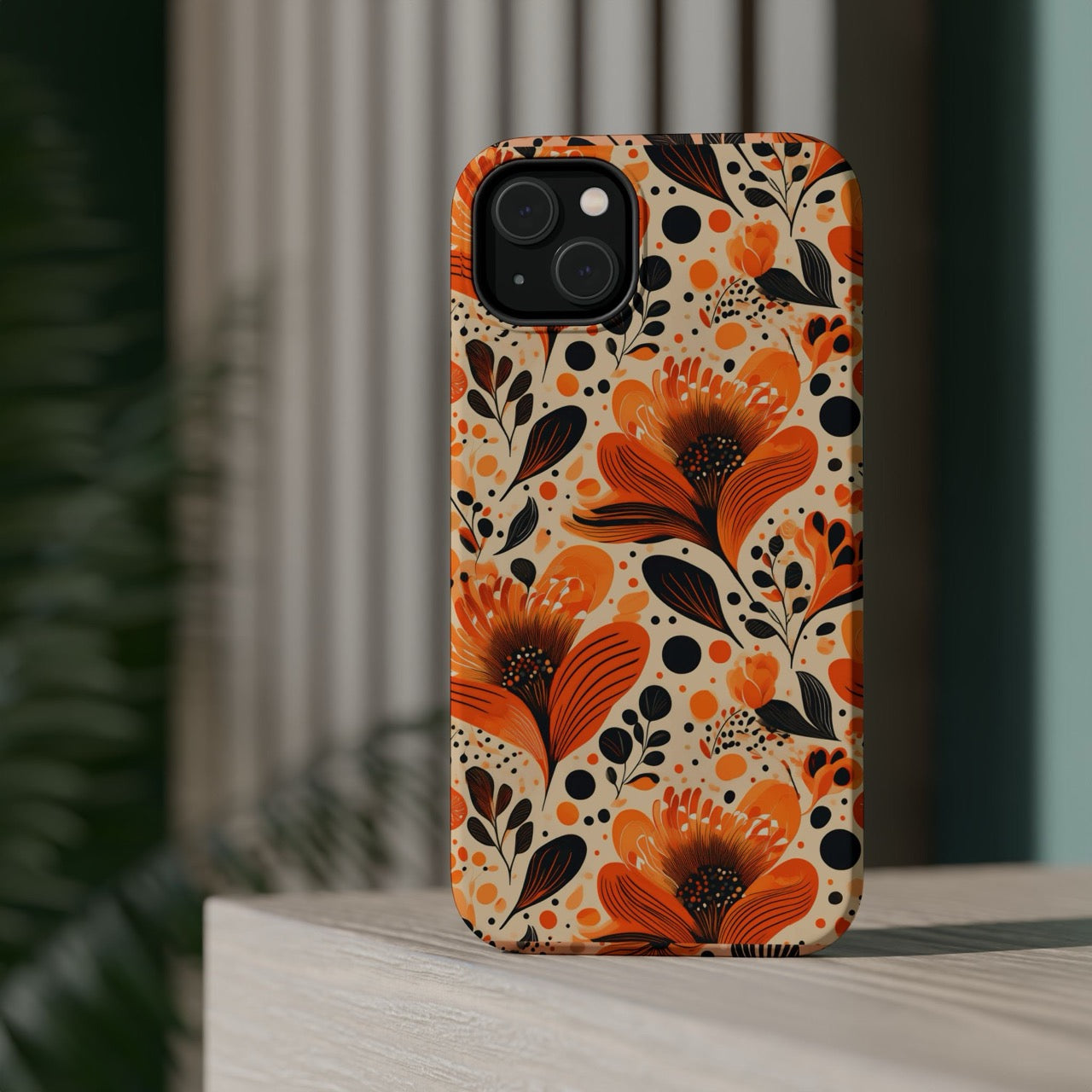Sunlit Blooms Symphony iPhone Magnetic Tough Cases – Robust Protection, Impact Resistant & MagSafe® Compatible