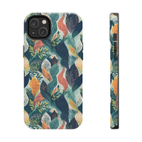 Tropical Twilight Elegance iPhone Tough Phone Cases – Superior Protection, Shock Dispersion & Wireless Charging Compatible