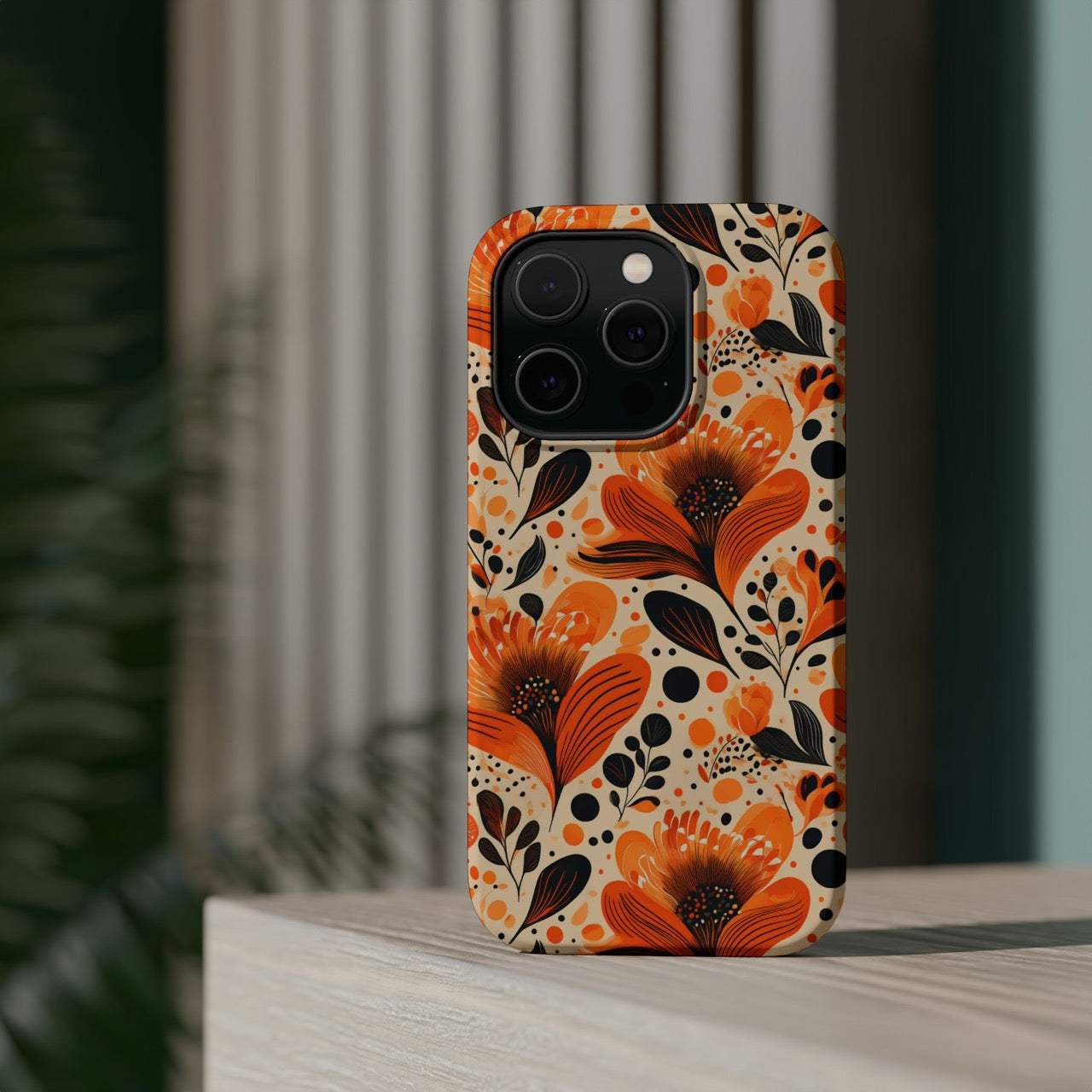 Sunlit Blooms Symphony iPhone Magnetic Tough Cases – Robust Protection, Impact Resistant & MagSafe® Compatible