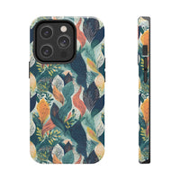 Tropical Twilight Elegance iPhone Tough Phone Cases – Superior Protection, Shock Dispersion & Wireless Charging Compatible