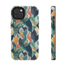 Tropical Twilight Elegance iPhone Tough Phone Cases – Superior Protection, Shock Dispersion & Wireless Charging Compatible