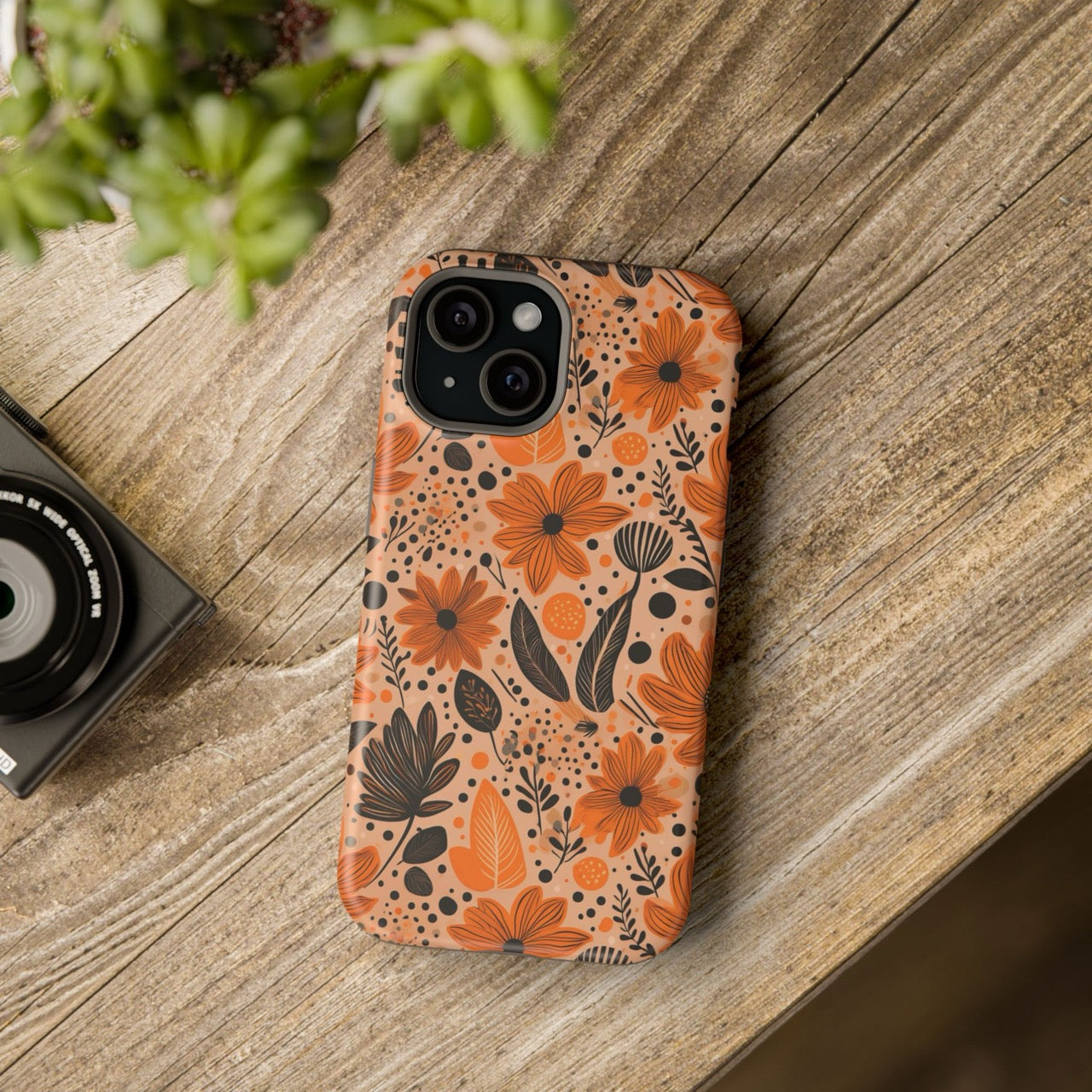 Bold Harvest Blooms iPhone Magnetic Tough Cases – Robust Protection, Impact Resistant & MagSafe® Compatible