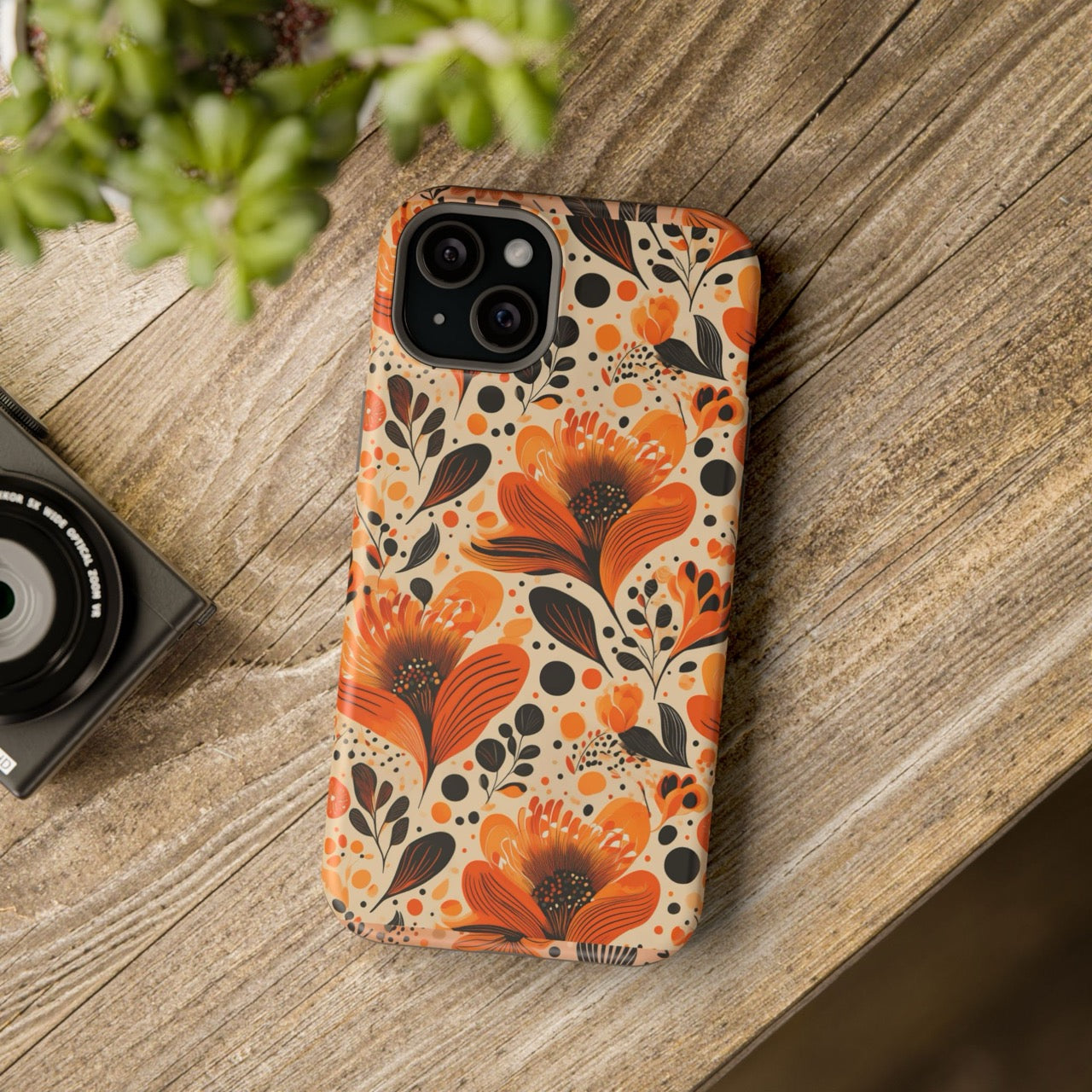 Sunlit Blooms Symphony iPhone Magnetic Tough Cases – Robust Protection, Impact Resistant & MagSafe® Compatible
