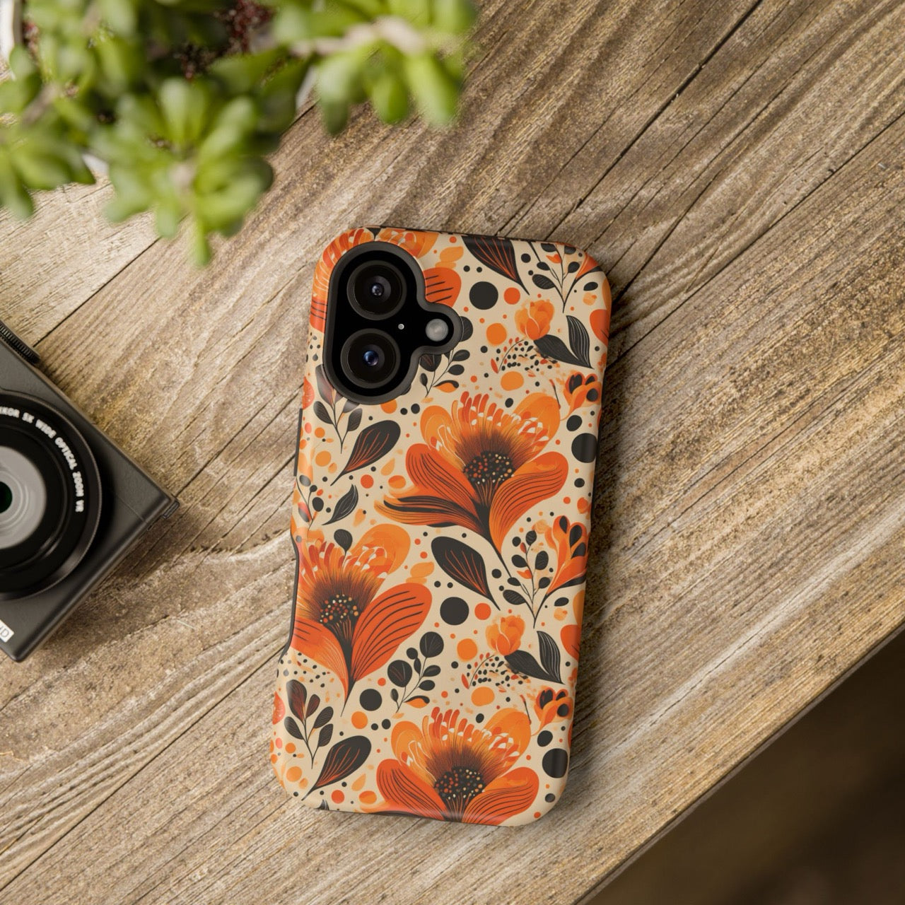 Sunlit Blooms Symphony iPhone Magnetic Tough Cases – Robust Protection, Impact Resistant & MagSafe® Compatible