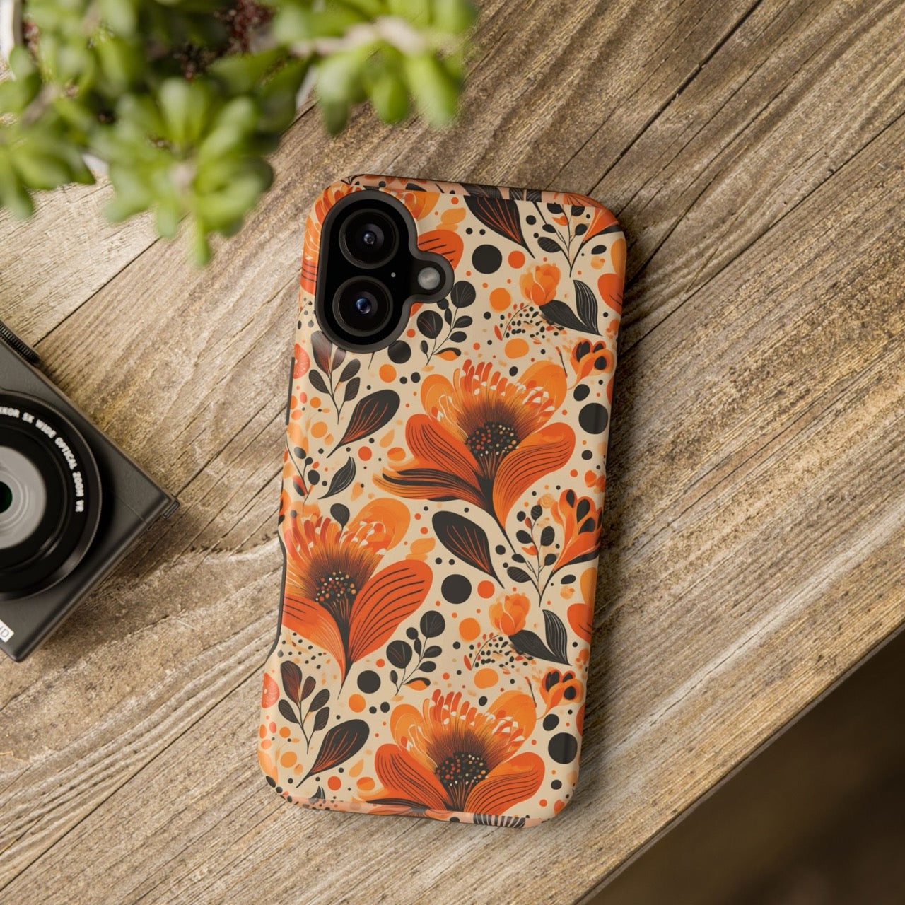 Sunlit Blooms Symphony iPhone Magnetic Tough Cases – Robust Protection, Impact Resistant & MagSafe® Compatible