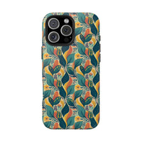 Autumn Symphony Botanicals iPhone Tough Phone Cases – Superior Protection, Shock Dispersion & Wireless Charging Compatible